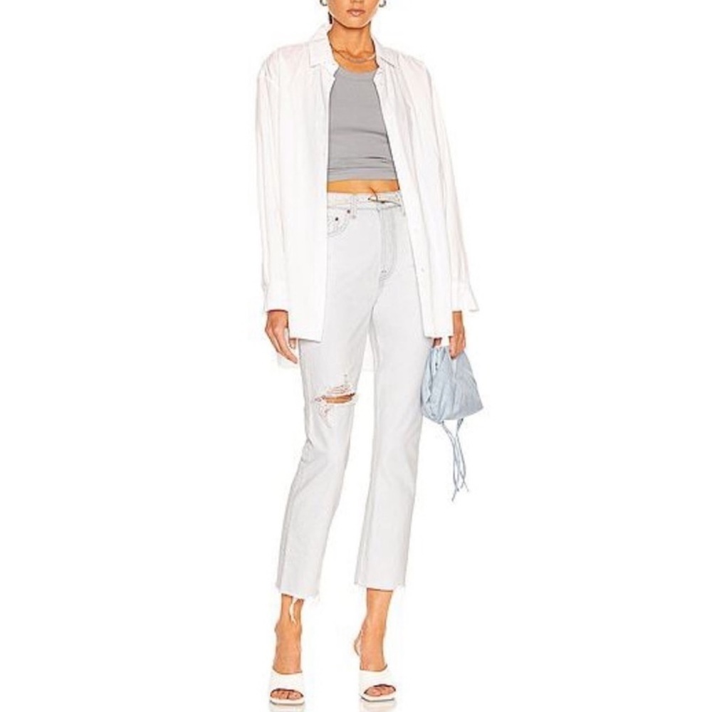 GRLFRND Karolina High Rise Straight Crop Sz 24